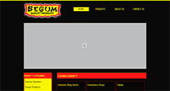 Desktop Screenshot of begum.co.za