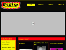 Tablet Screenshot of begum.co.za